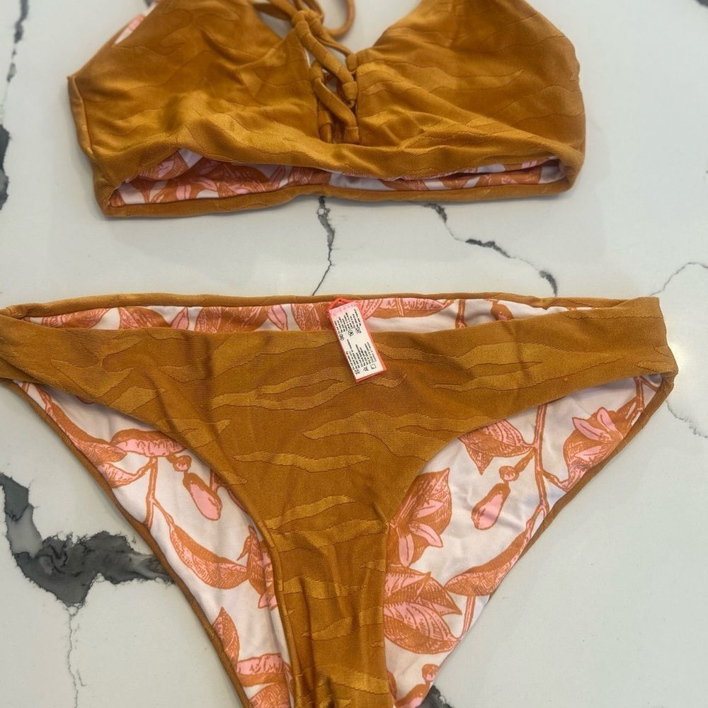 Maaji Rust Orange Bikini Set NWOT SMALL - Picture 2 of 6